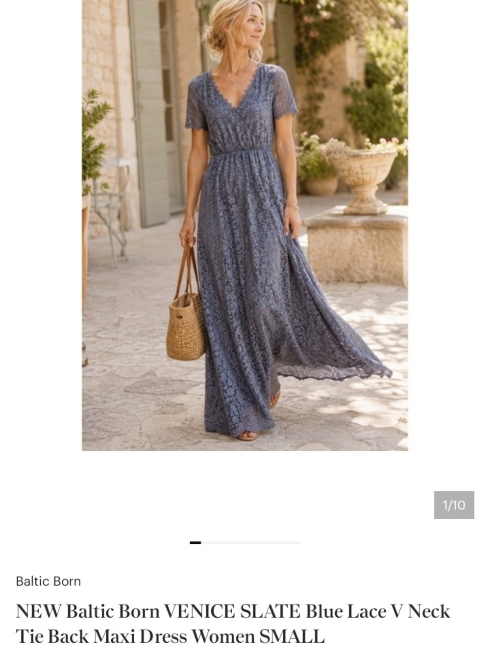 Baltic Born Rose Lace Maxi Dress